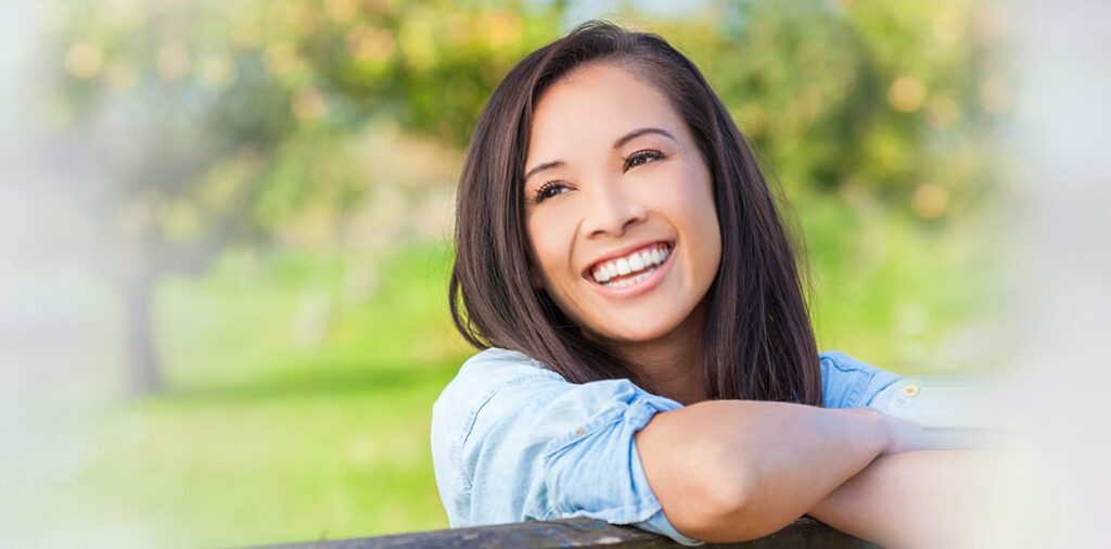 woman smiling