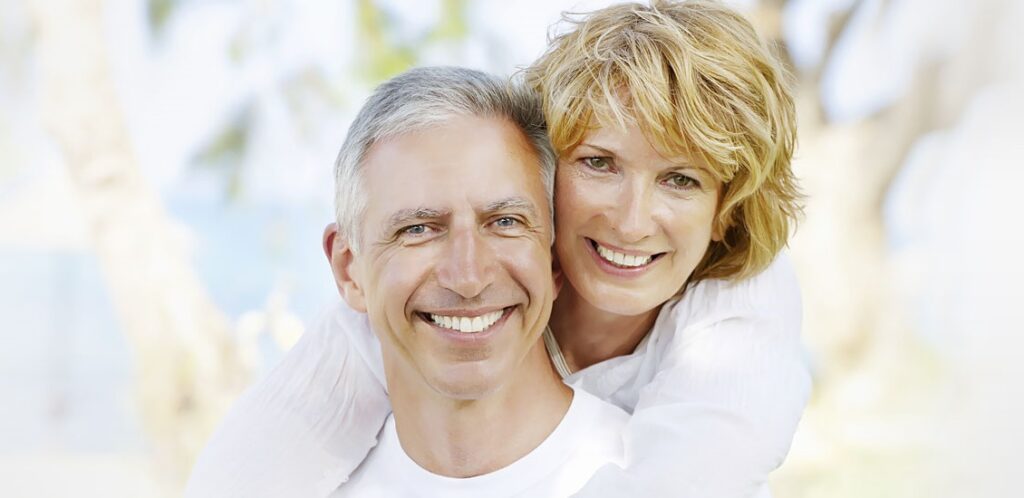 couple smiling