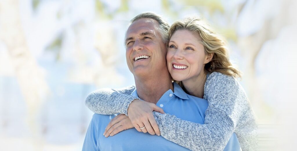 couple smiling