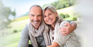 couple smiling